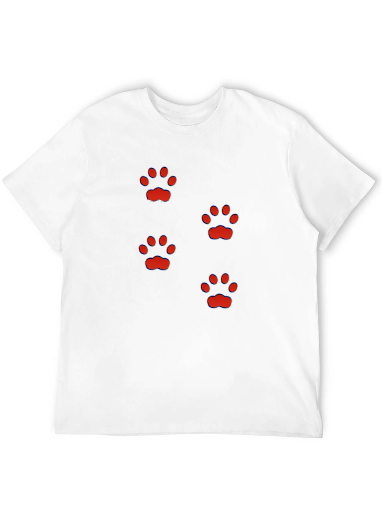 Fun Paw Print T-Shirt - Casual Style