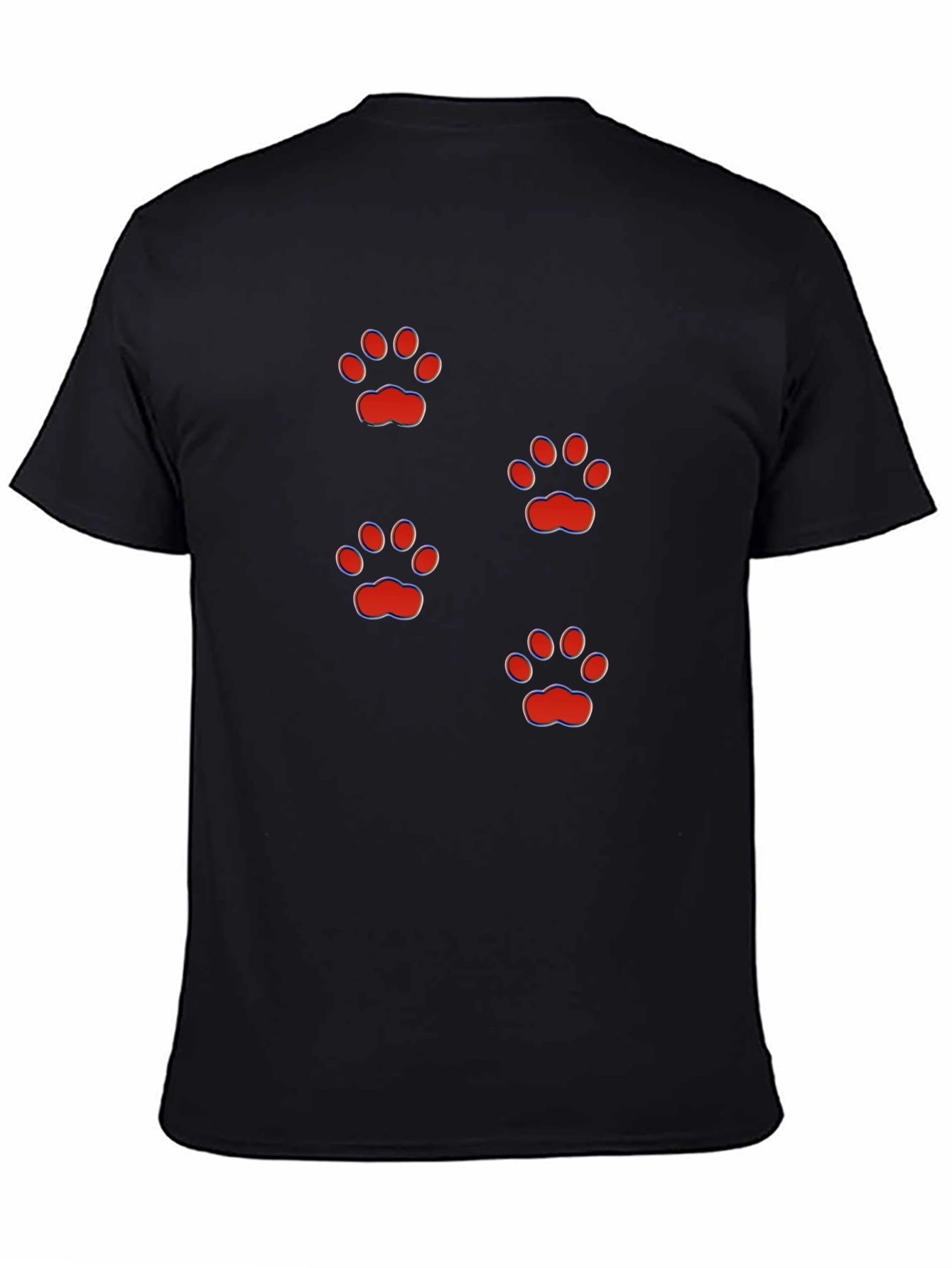 Fun Paw Print T-Shirt - Casual Style