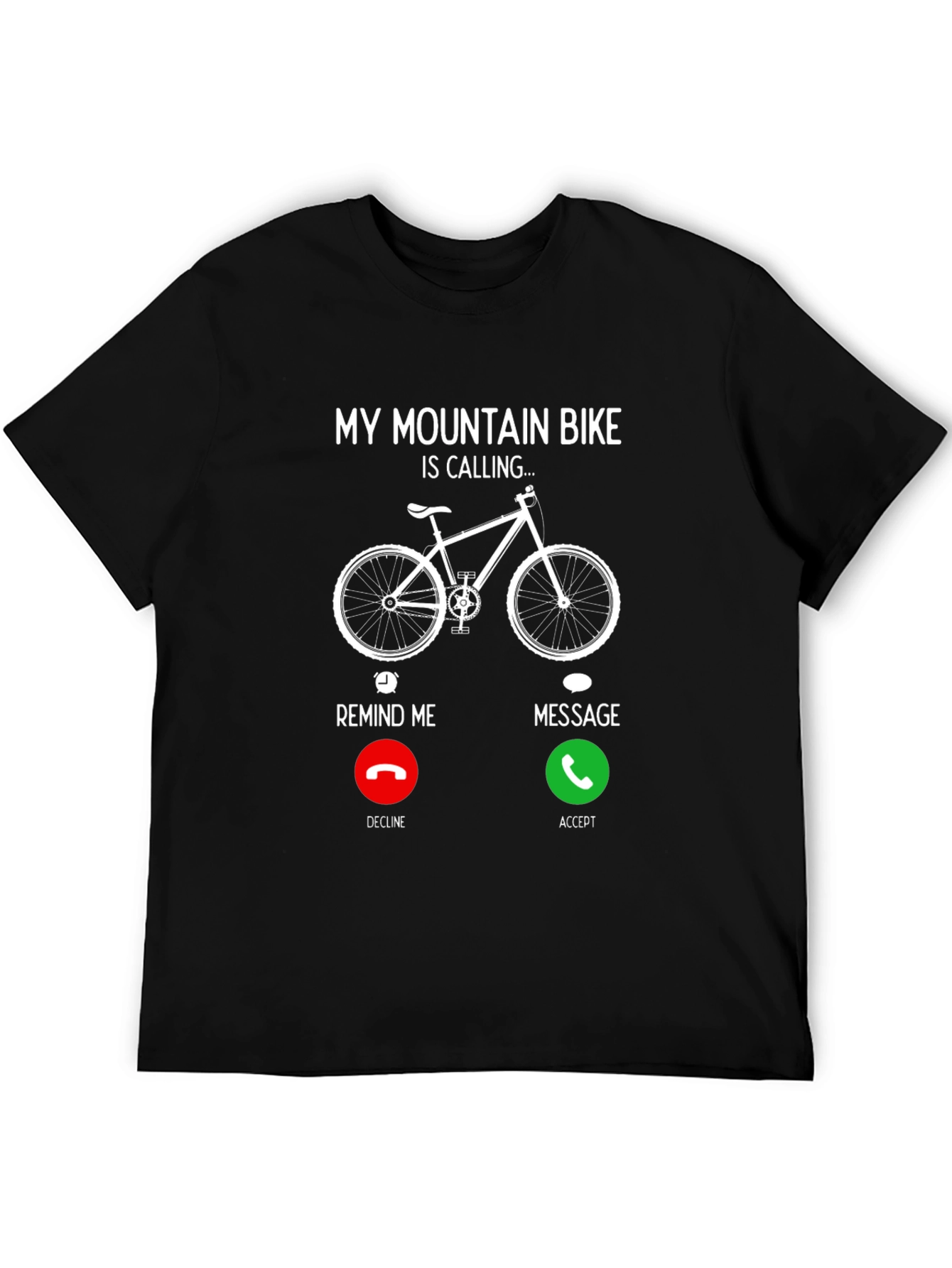 Mountain Bike Calling Graphic T-Shirt