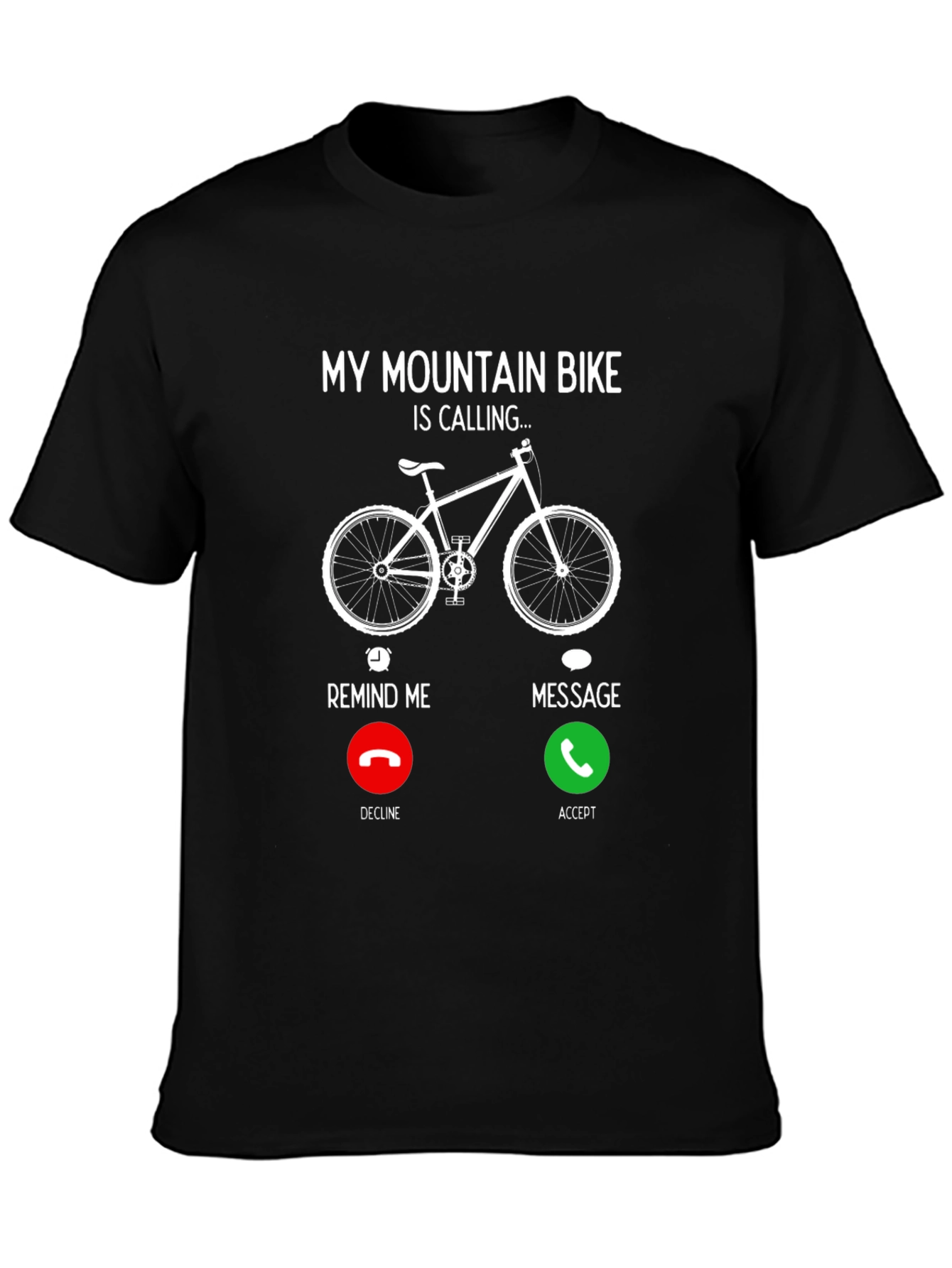 Mountain Bike Calling Graphic T-Shirt