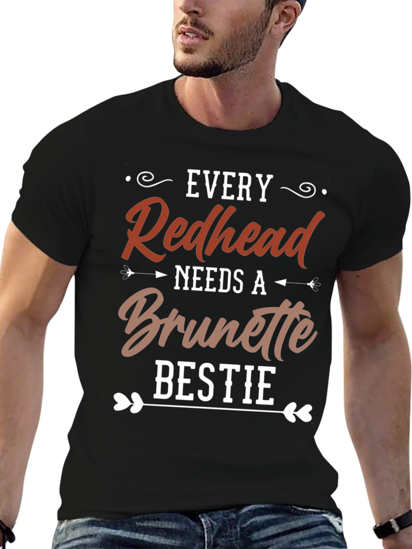 Redhead Brunette Bestie Graphic Tee