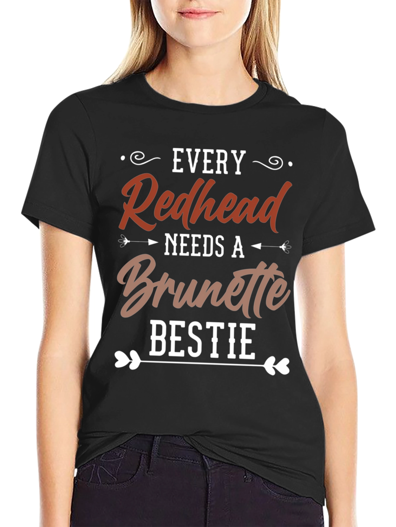 Redhead Brunette Bestie Graphic Tee