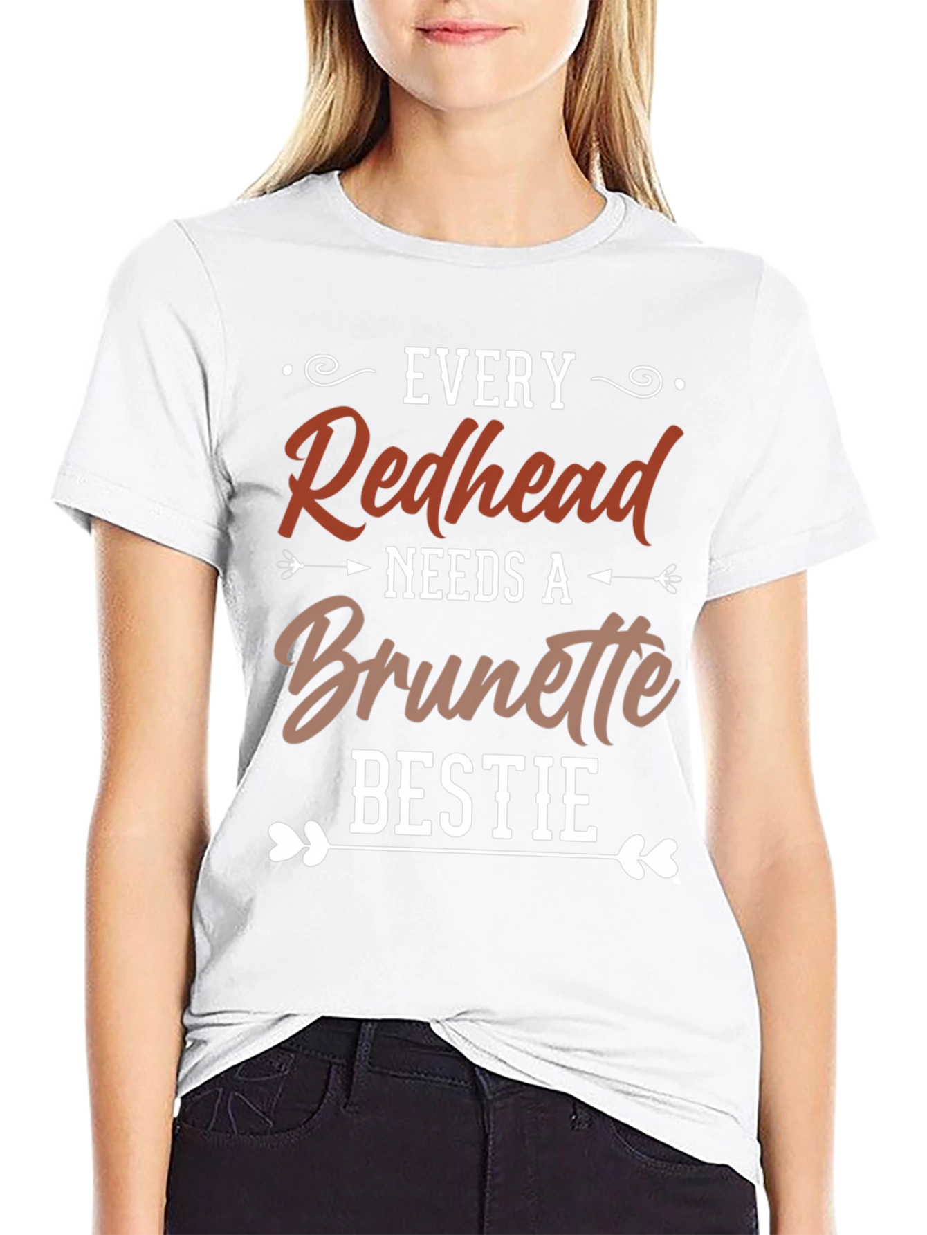 Redhead Brunette Bestie Graphic Tee