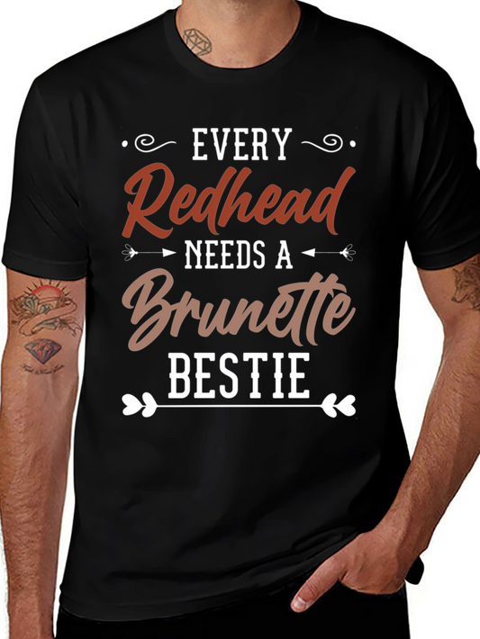 Redhead Brunette Bestie Graphic Tee