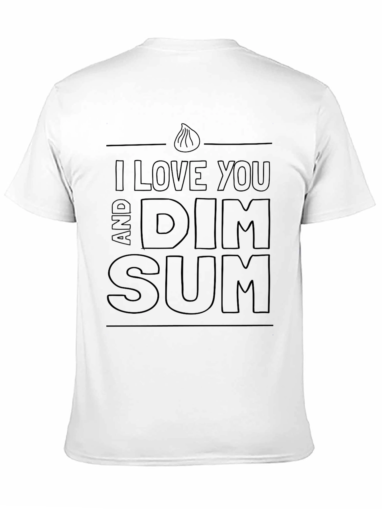 I Love You and Dim Sum Black T-Shirt