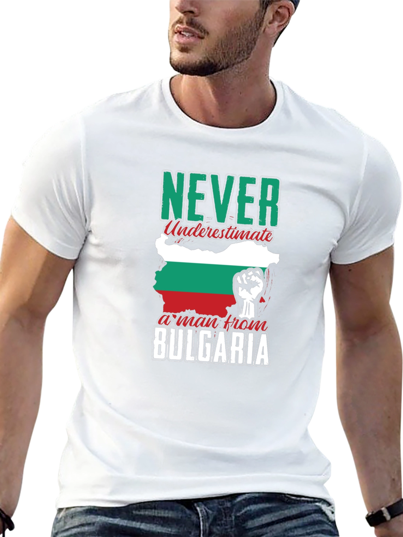 Never Underestimate a Man From Bulgaria T-Shirt