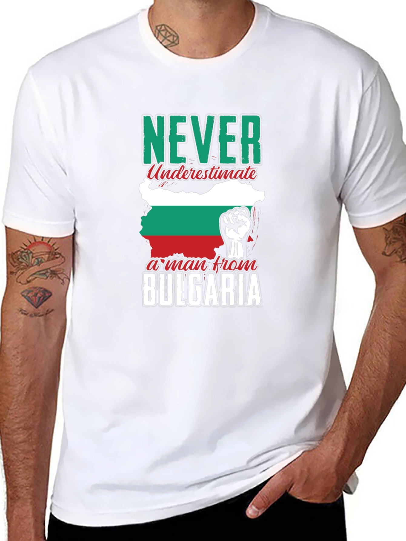 Never Underestimate a Man From Bulgaria T-Shirt