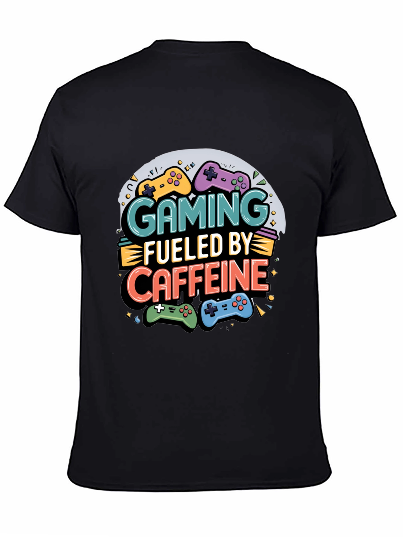 Gaming Fueled by Caffeine Graphic T-Shirt