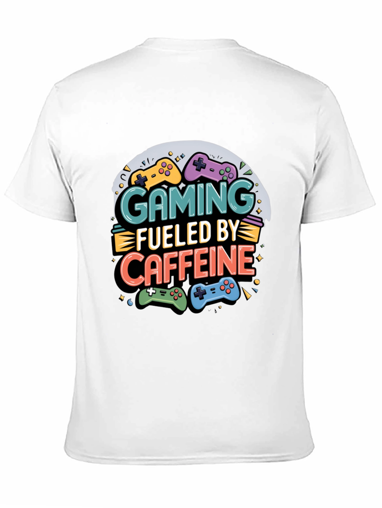 Gaming Fueled by Caffeine Graphic T-Shirt