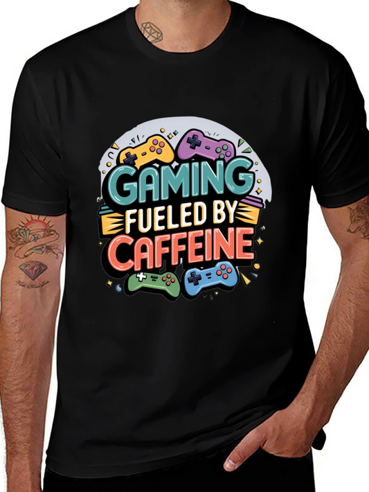 Gaming Fueled by Caffeine Graphic T-Shirt