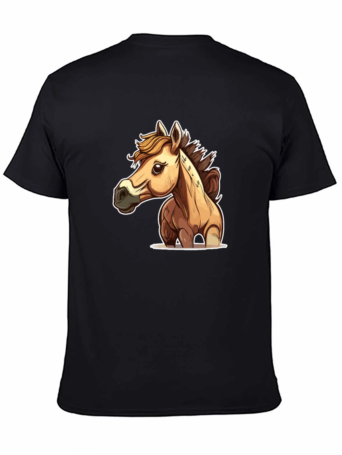 Horse Graphic Black T-Shirt