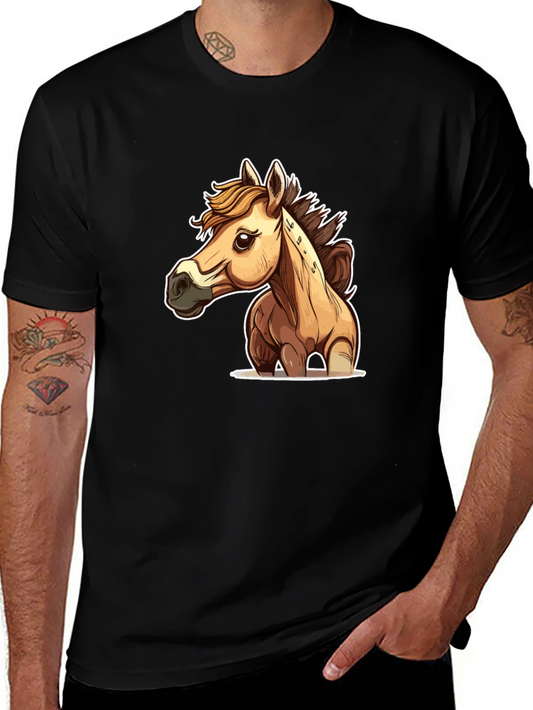 Horse Graphic Black T-Shirt