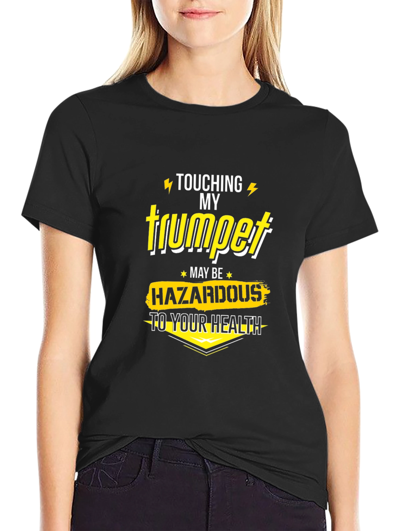 Touching My Trumpet T-Shirt - Musician Humor