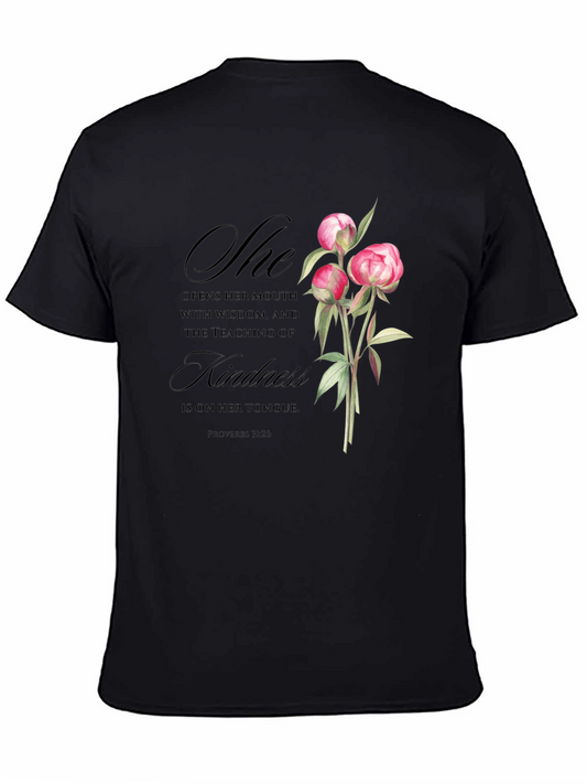 Floral Kindness T-Shirt - Proverbs 31:26