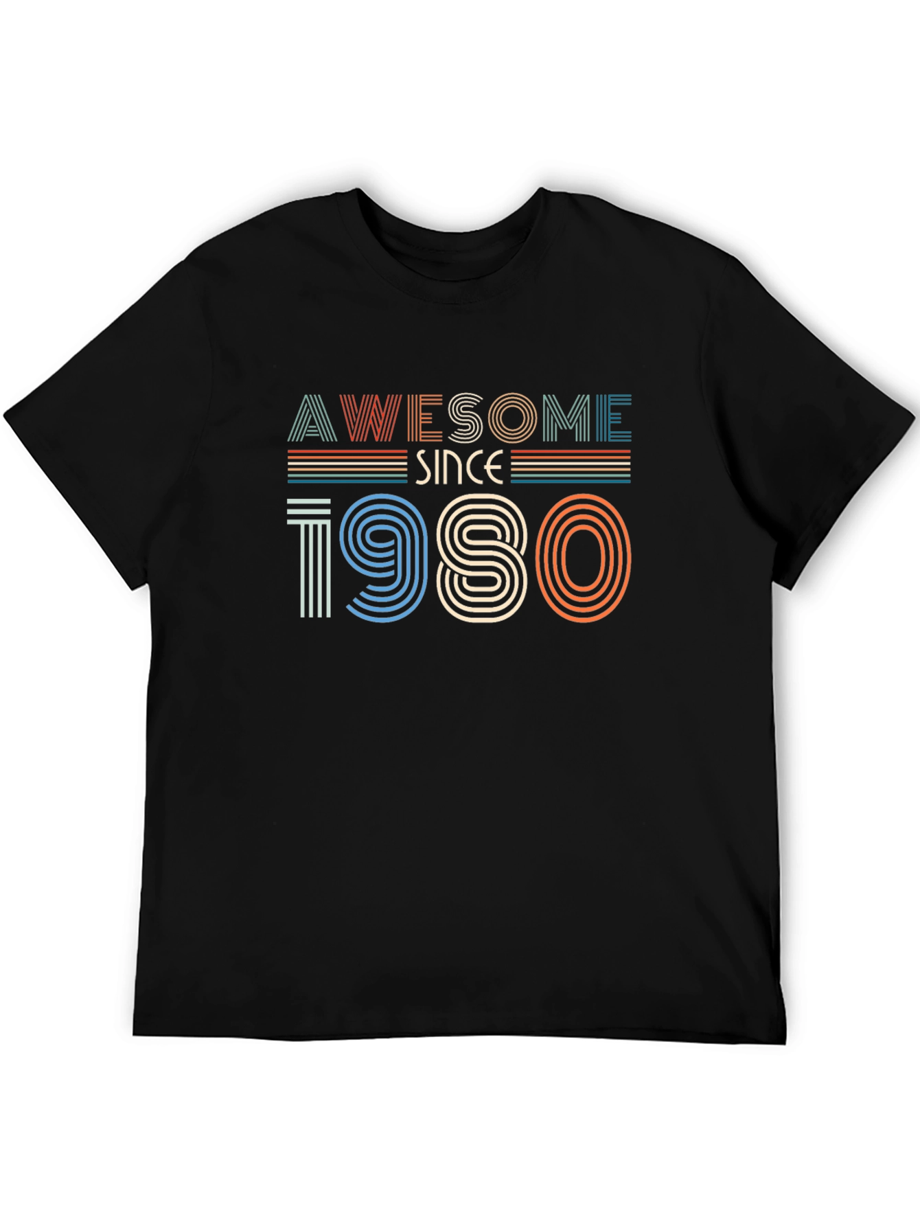 Awesome Since 1980 Graphic Tee - Birthday Gift