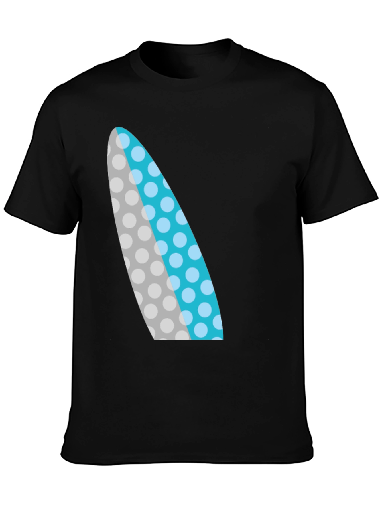 Surfboard Graphic Black T-Shirt