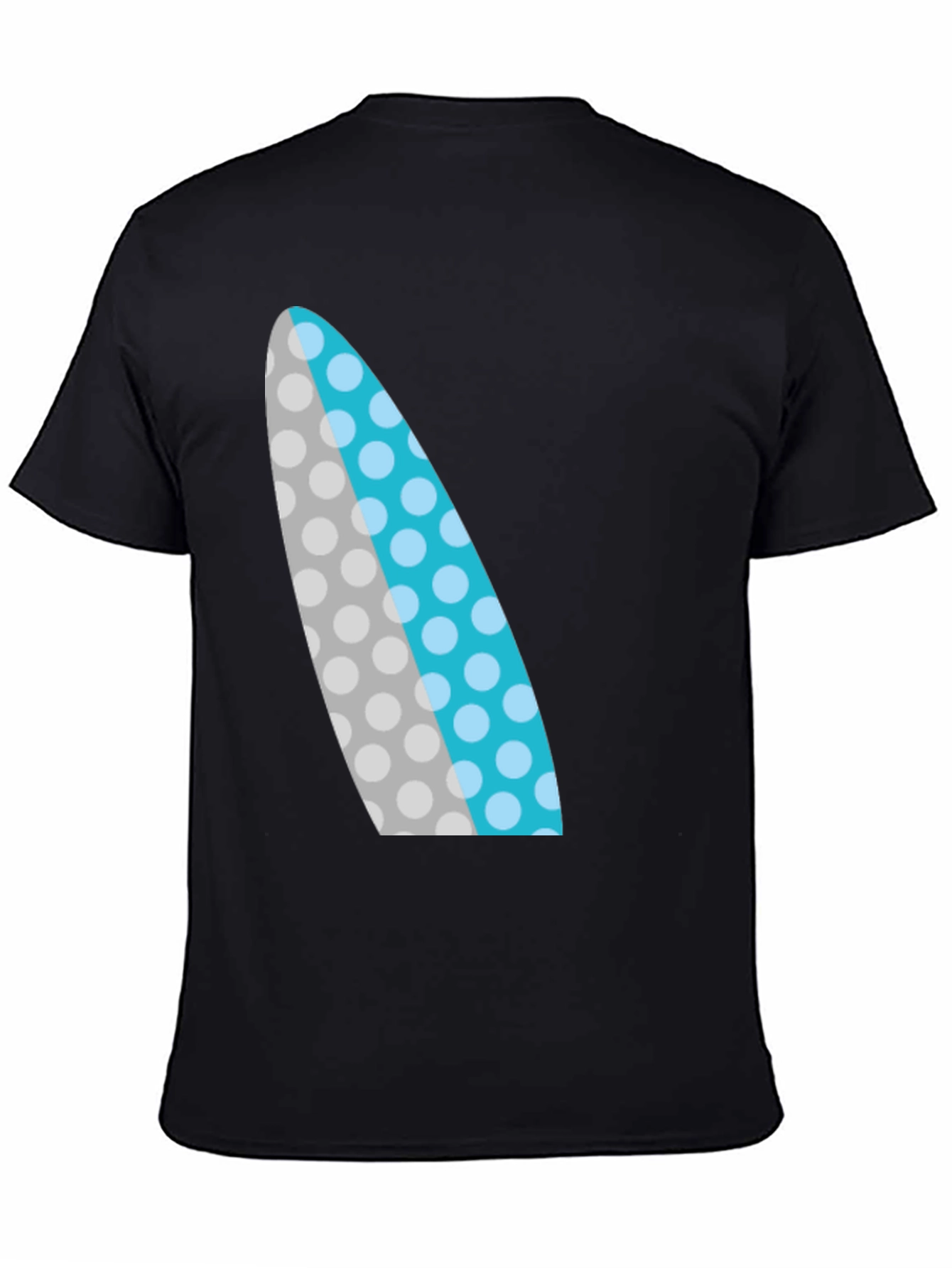 Surfboard Graphic Black T-Shirt