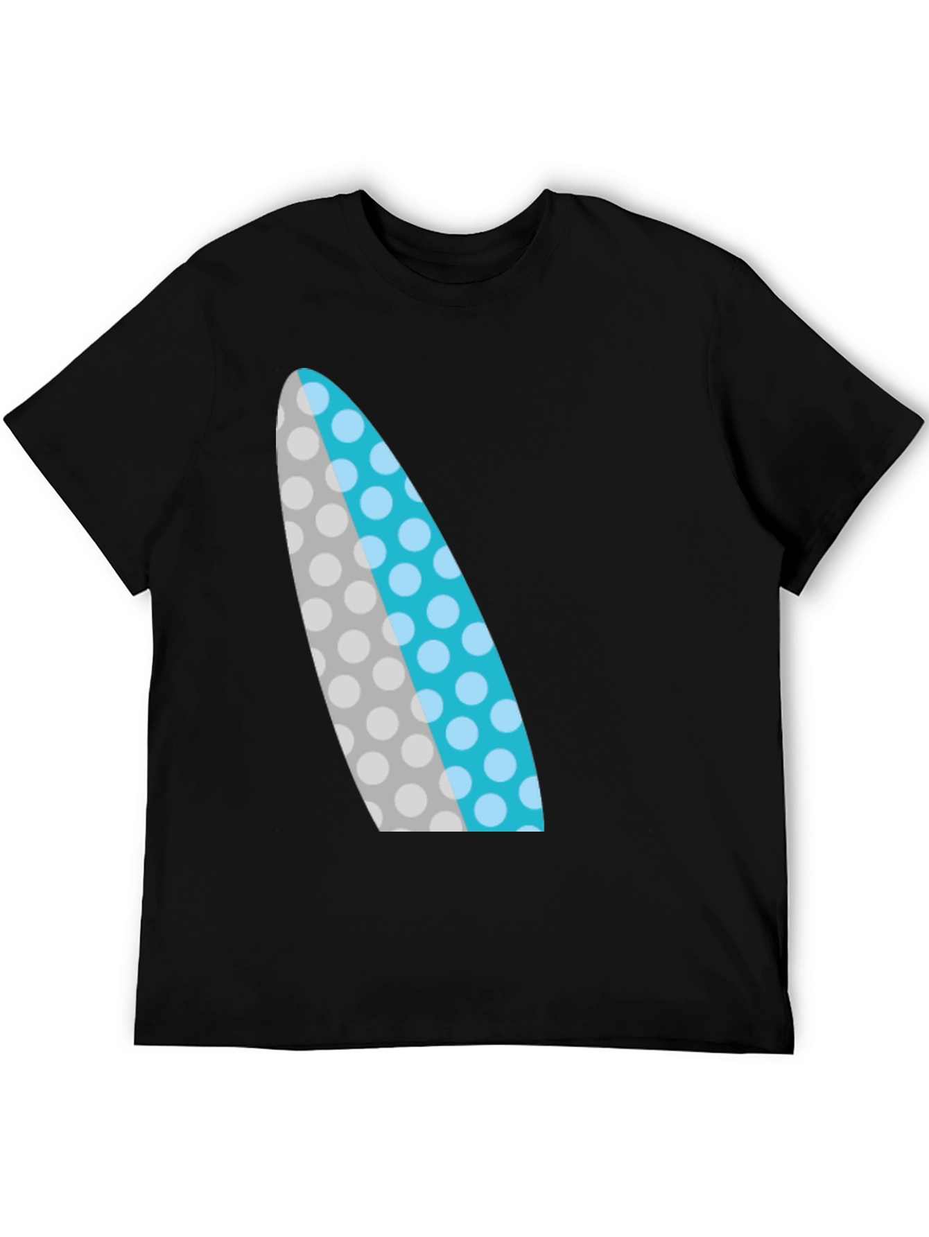 Surfboard Graphic Black T-Shirt