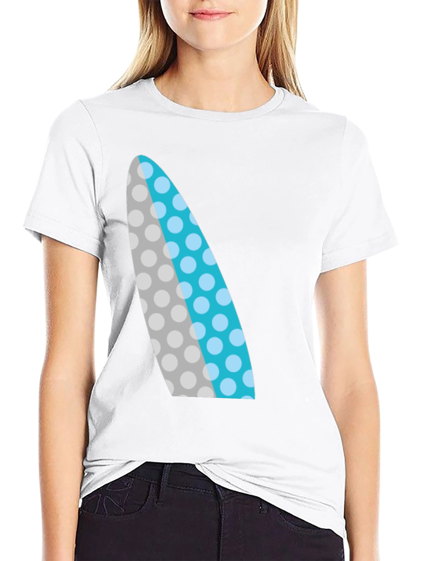 Surfboard Graphic Black T-Shirt