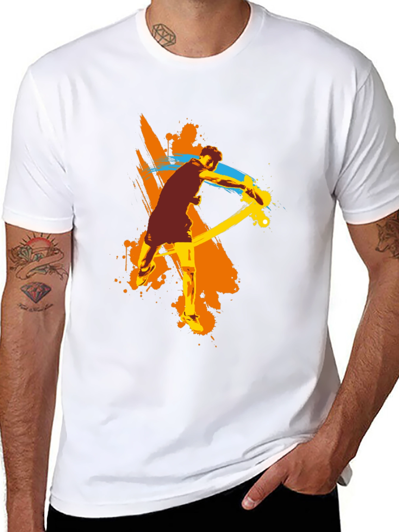 Tennis Player Graphic T-Shirt