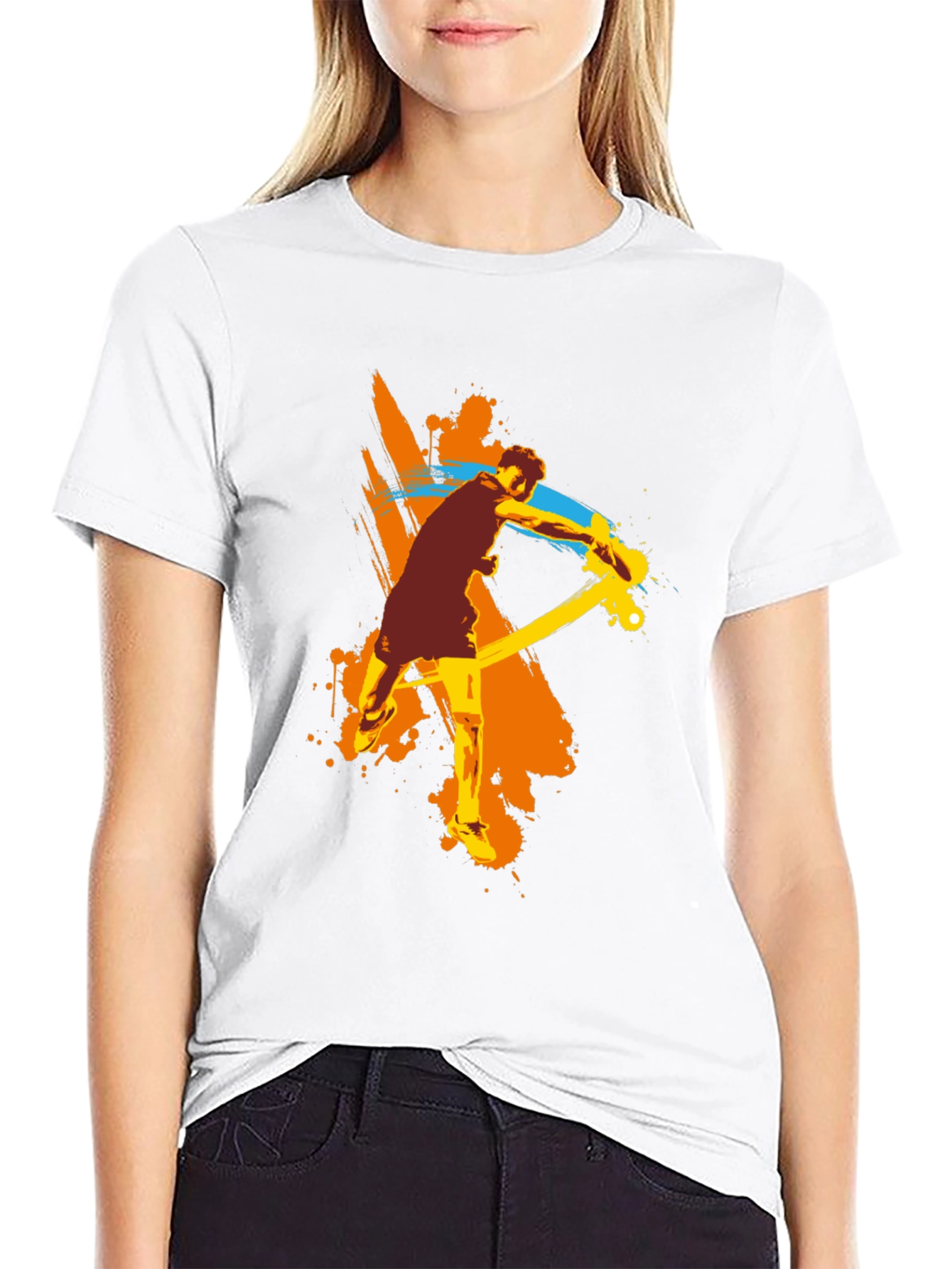 Tennis Player Graphic T-Shirt
