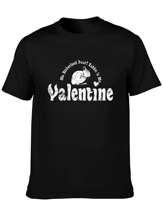 Netherland Dwarf Rabbit Valentine T-Shirt