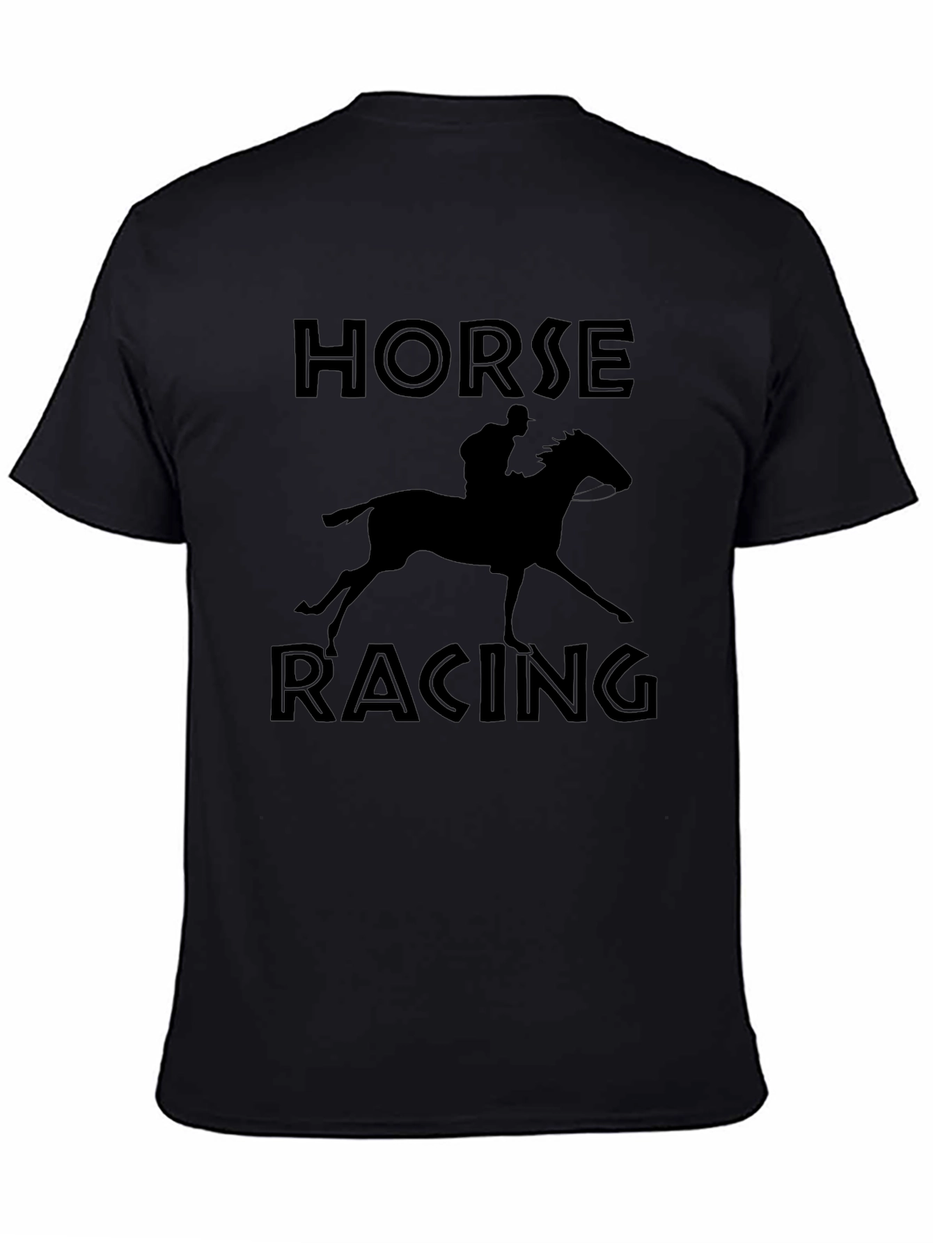 Horse Racing Silhouette Graphic T-Shirt - Unisex