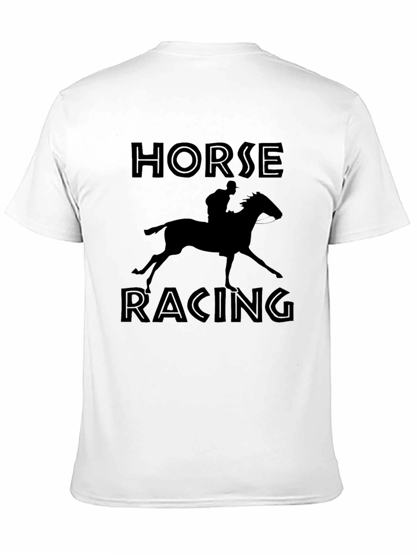 Horse Racing Silhouette Graphic T-Shirt - Unisex