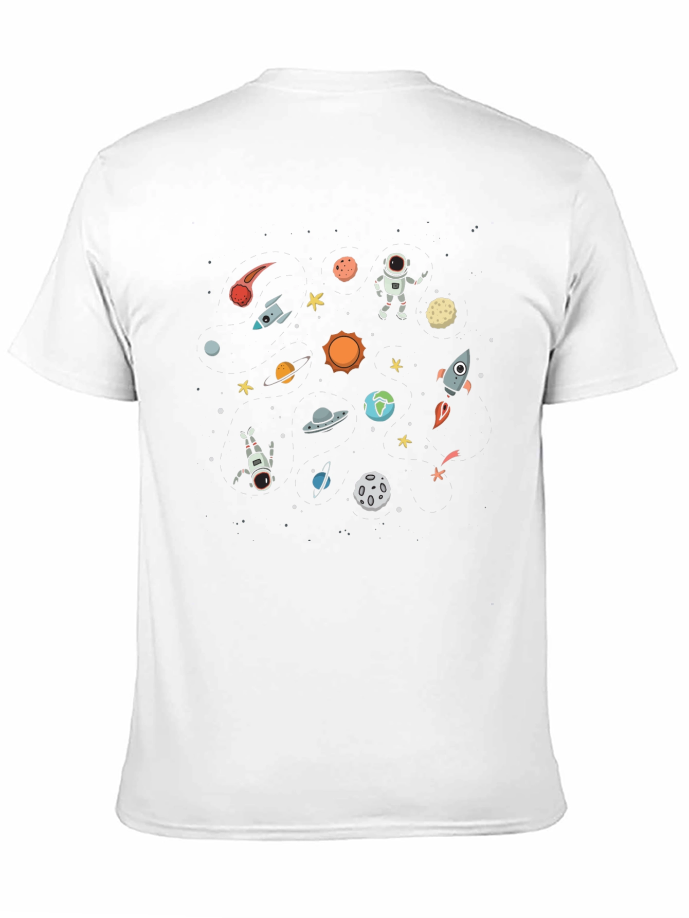 Space Graphic Black T-Shirt