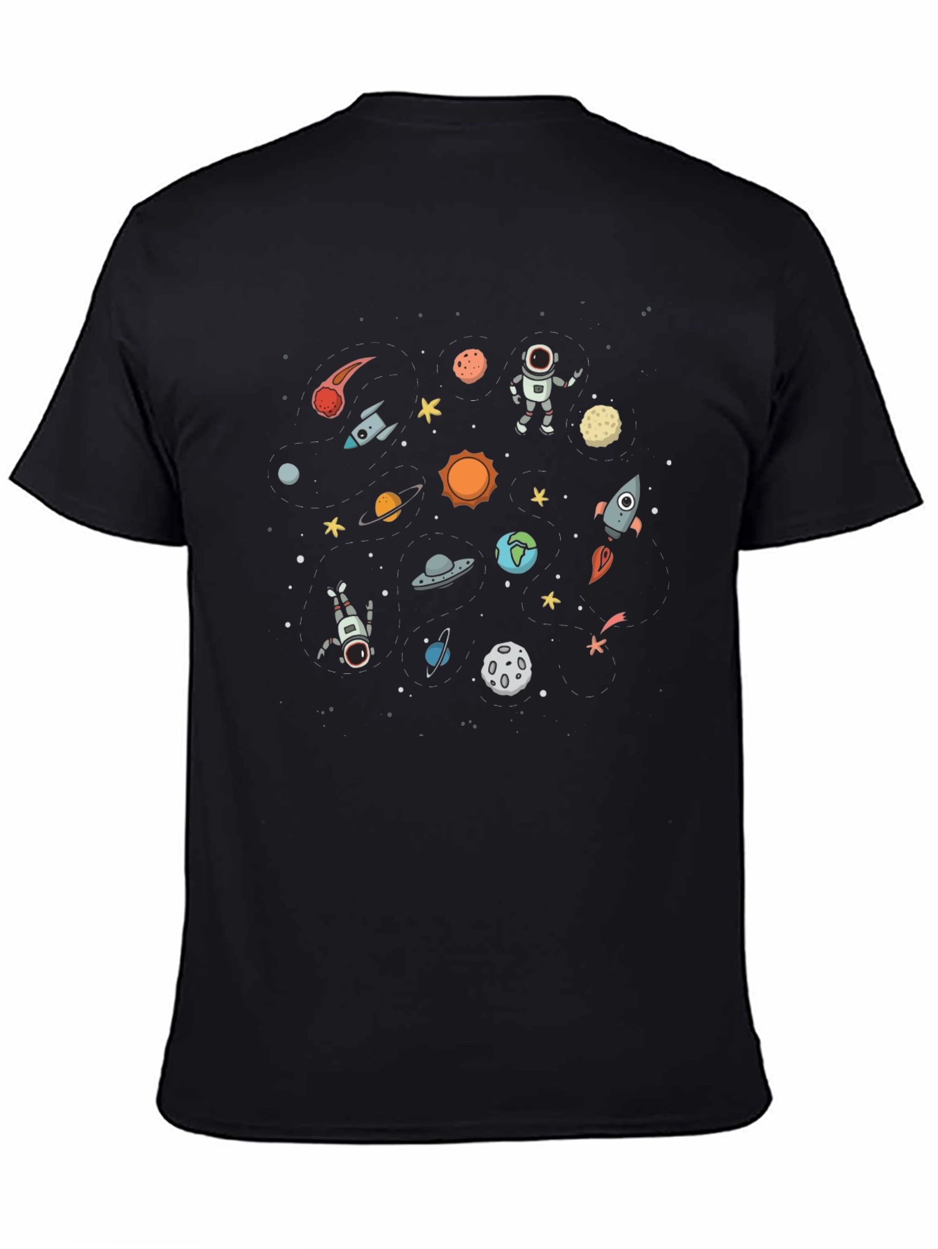 Space Graphic Black T-Shirt