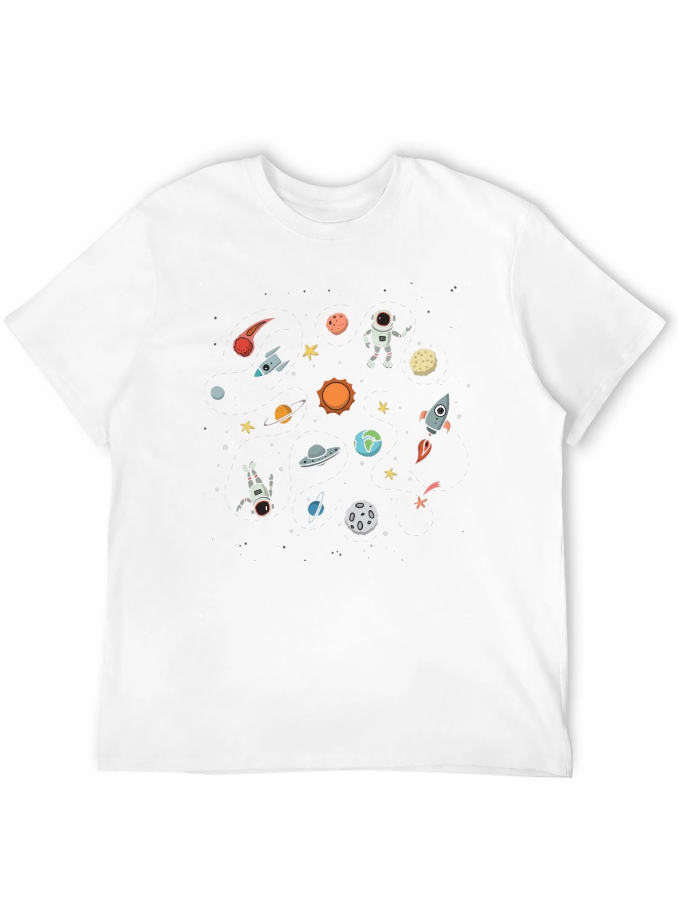 Space Graphic Black T-Shirt