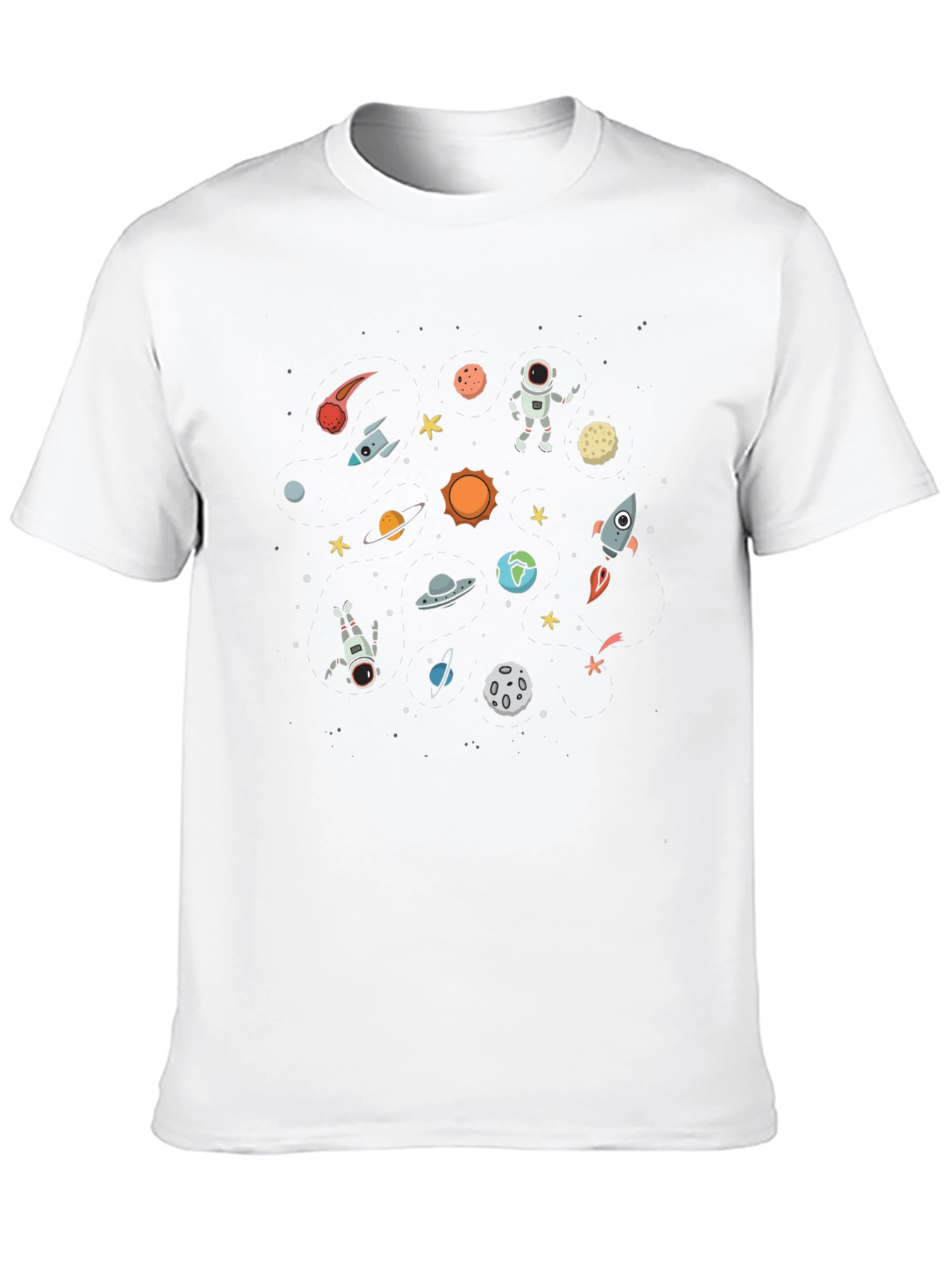 Space Graphic Black T-Shirt