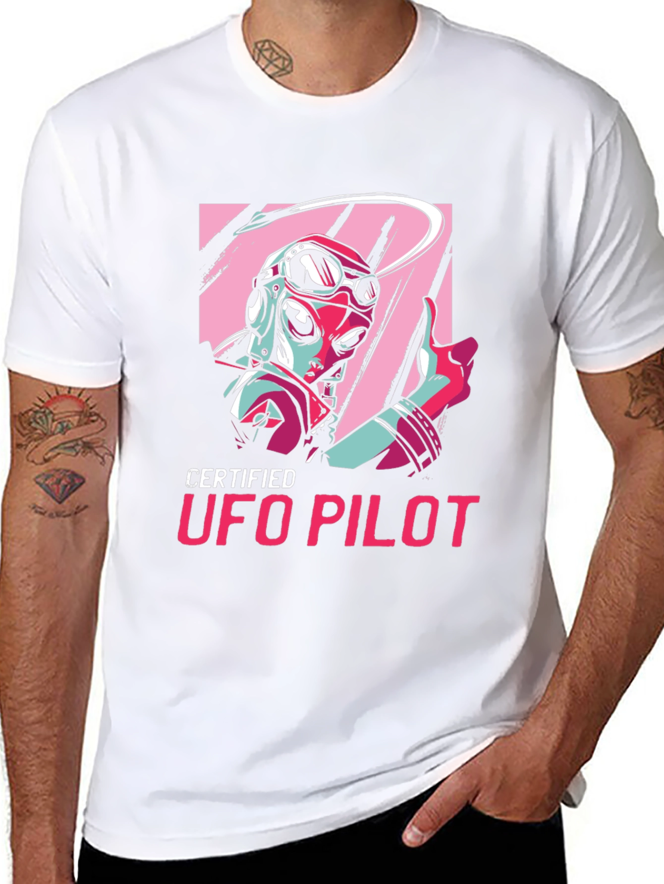 Certified UFO Pilot Graphic T-Shirt