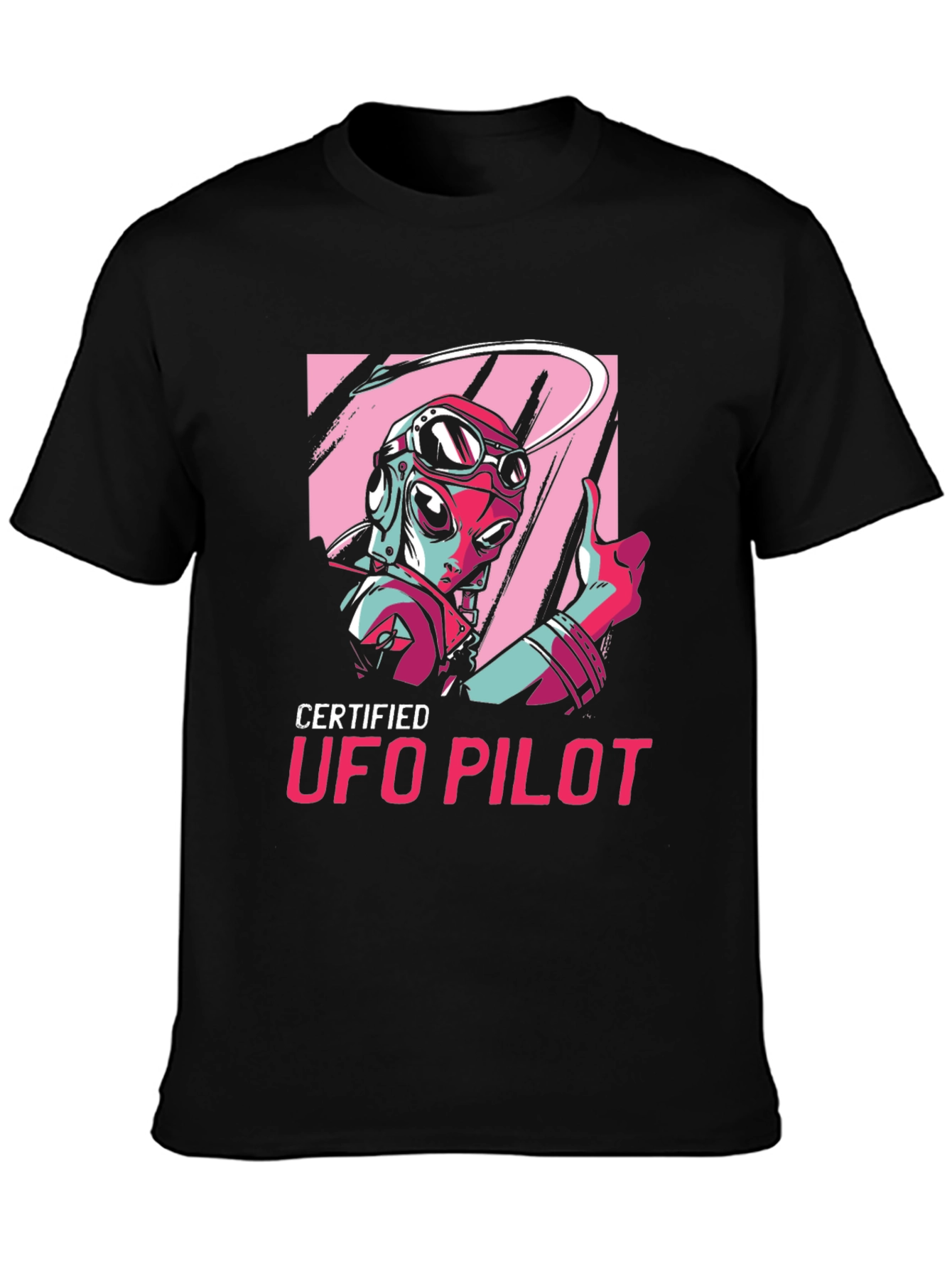 Certified UFO Pilot Graphic T-Shirt