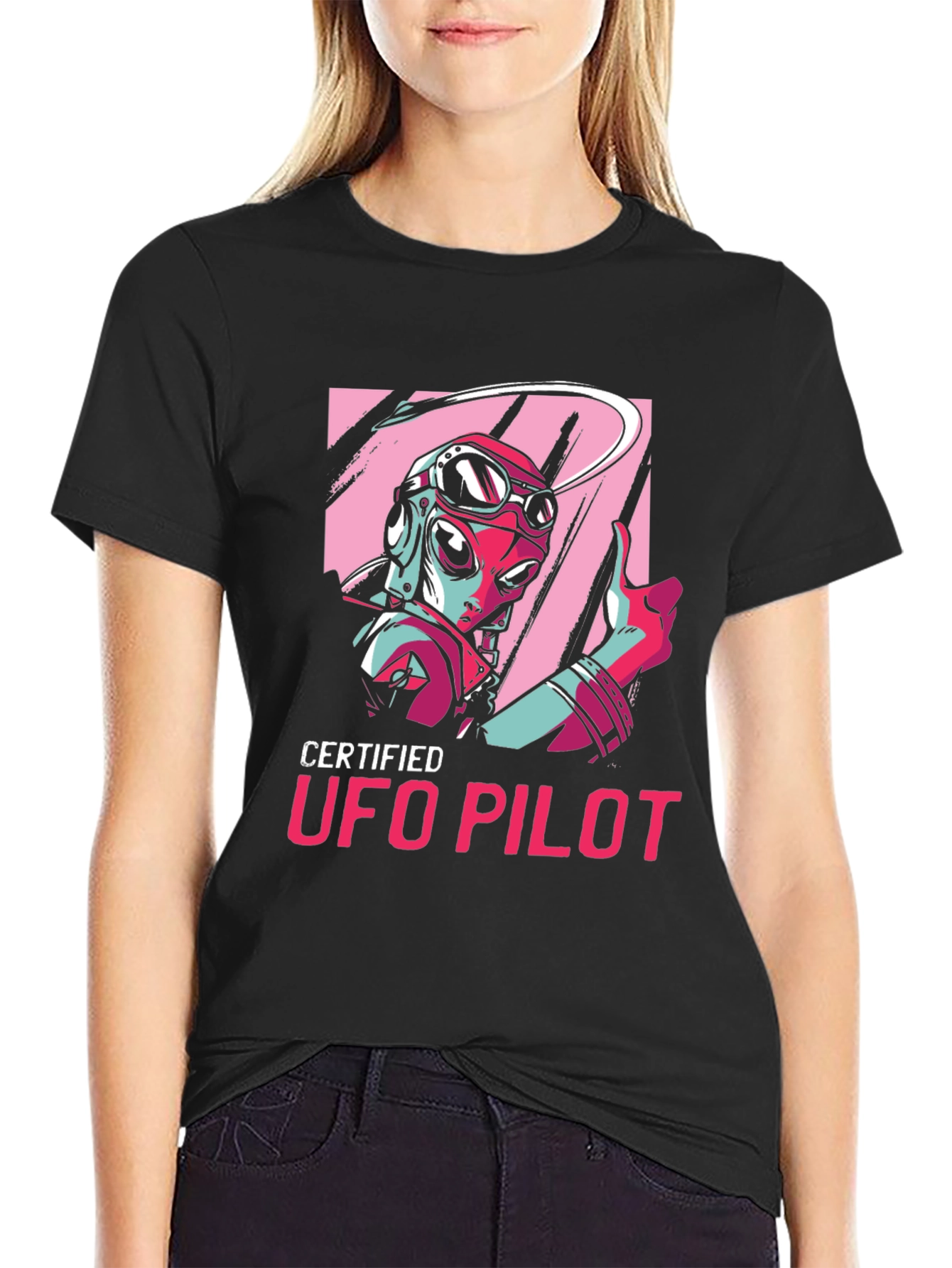 Certified UFO Pilot Graphic T-Shirt