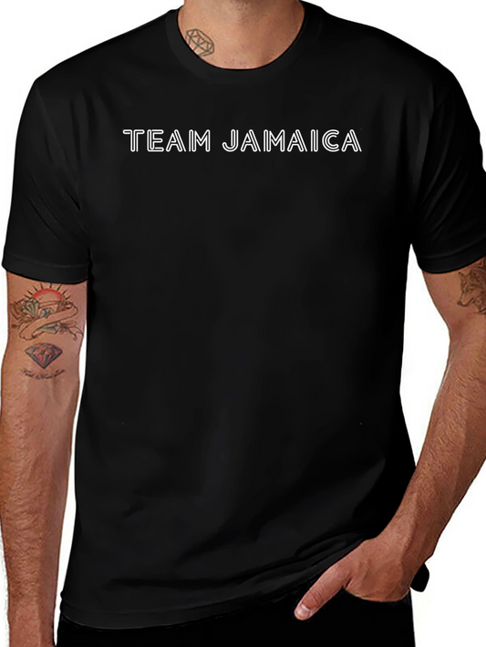 Team Jamaica Black Graphic T-Shirt
