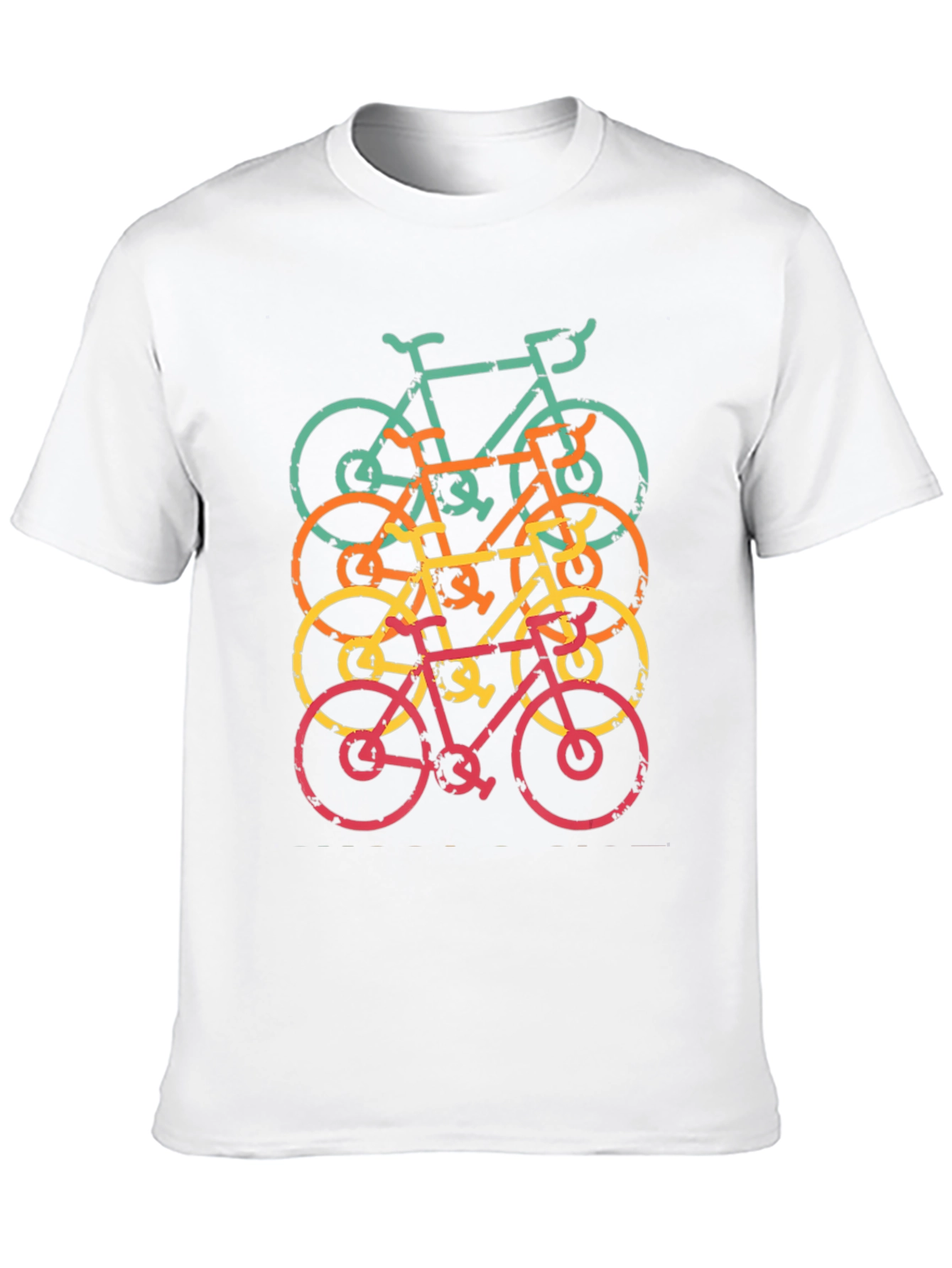 Retro Bicycle Stack Graphic T-Shirt