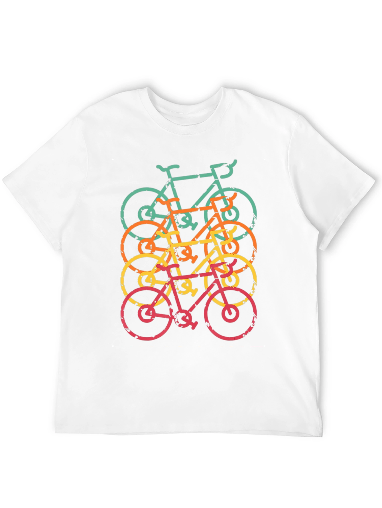 Retro Bicycle Stack Graphic T-Shirt