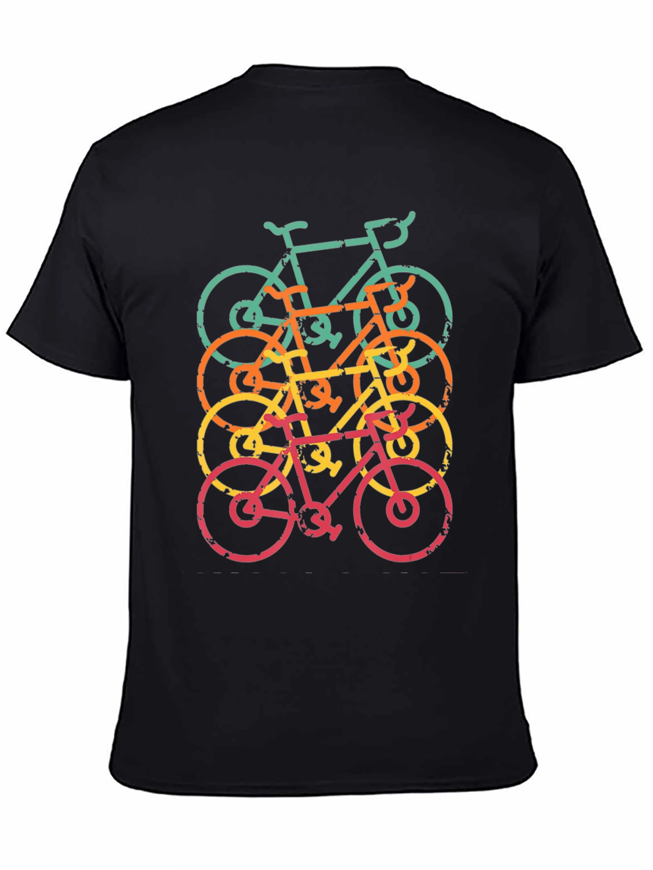 Retro Bicycle Stack Graphic T-Shirt