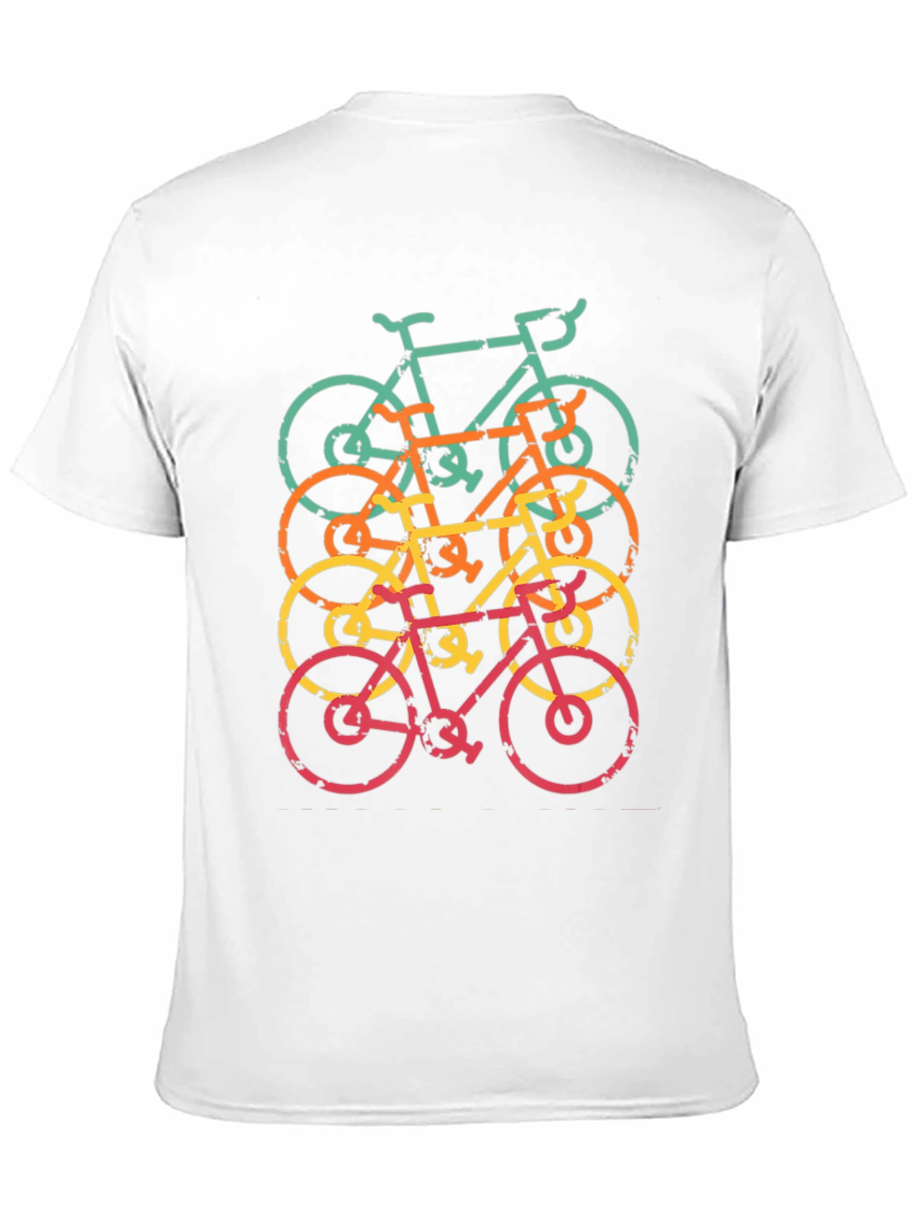 Retro Bicycle Stack Graphic T-Shirt