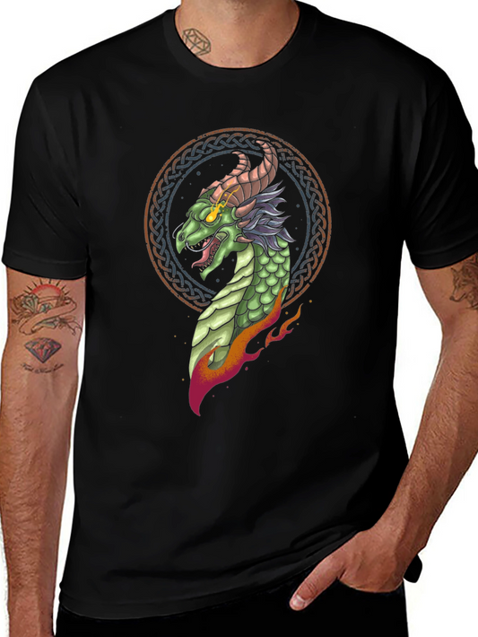 Dragon Graphic Print T-Shirt