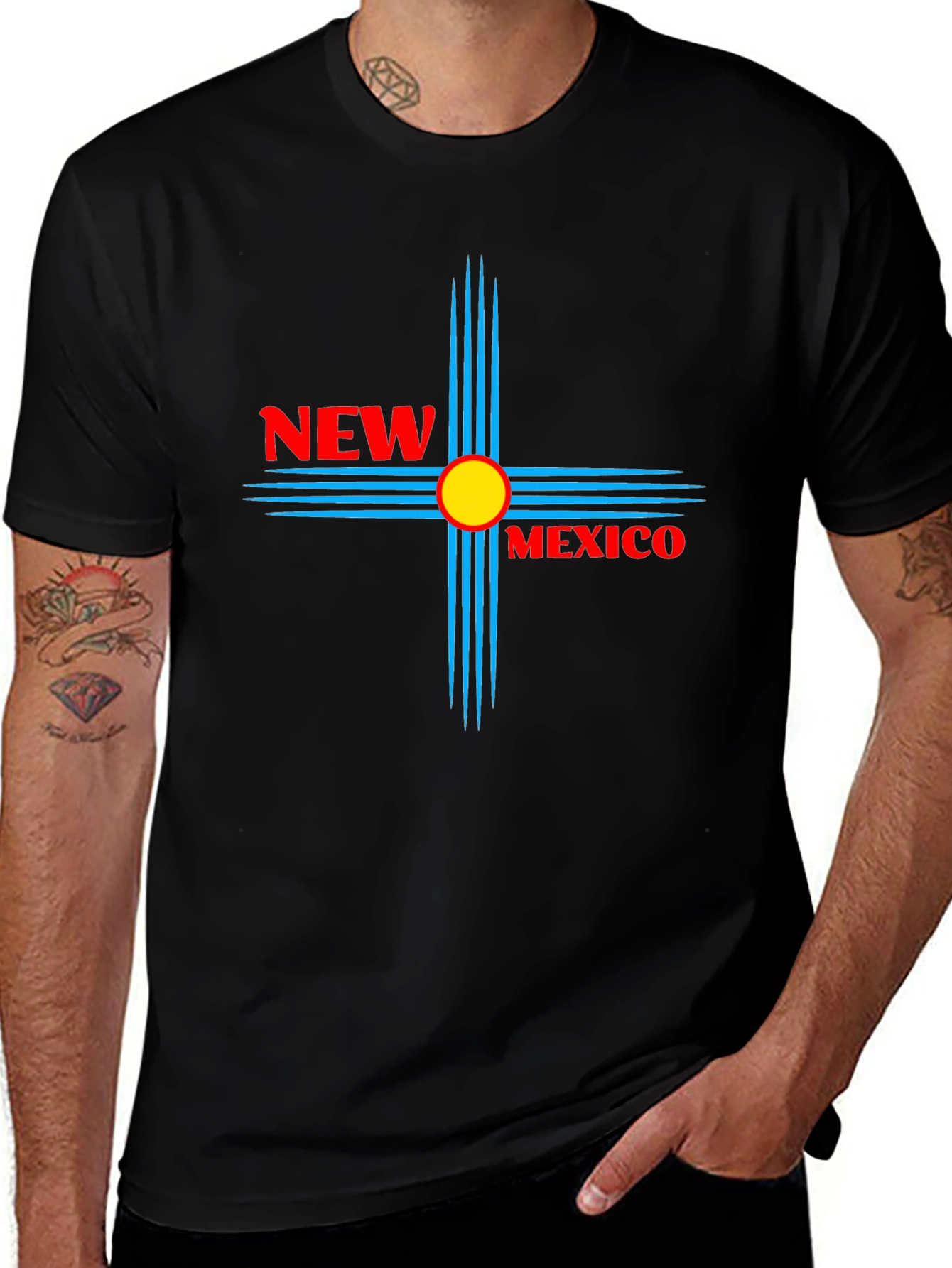 New Mexico Zia Symbol Graphic T-Shirt