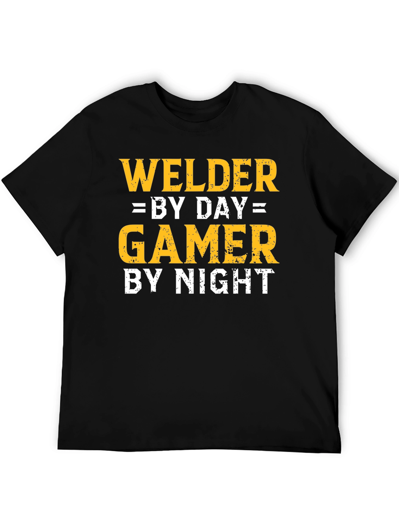 Welder by Day Gamer by Night Black T-Shirt