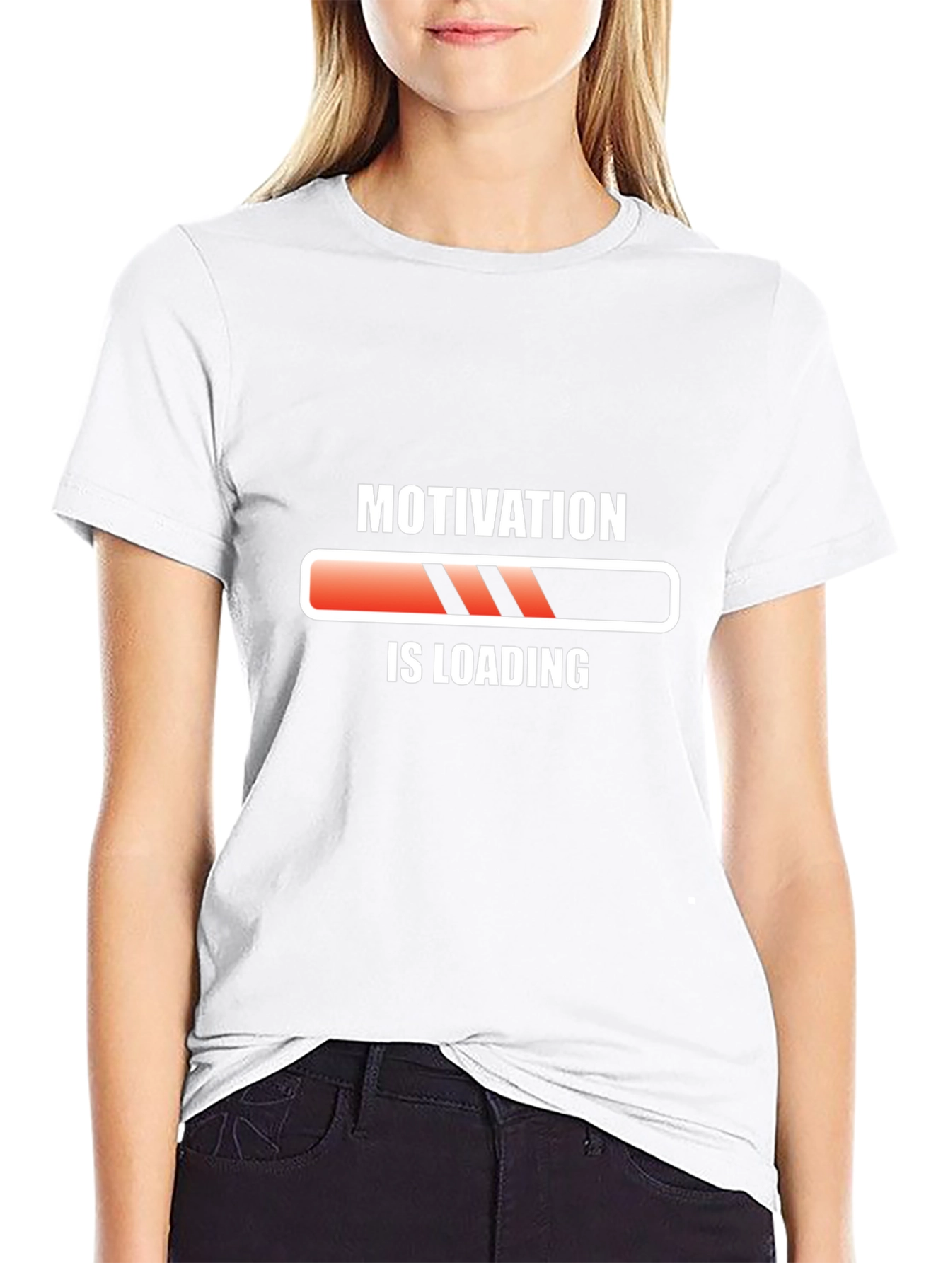 Motivation Loading Black T-Shirt