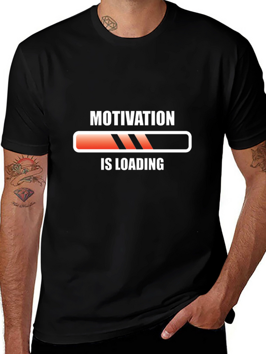 Motivation Loading Black T-Shirt