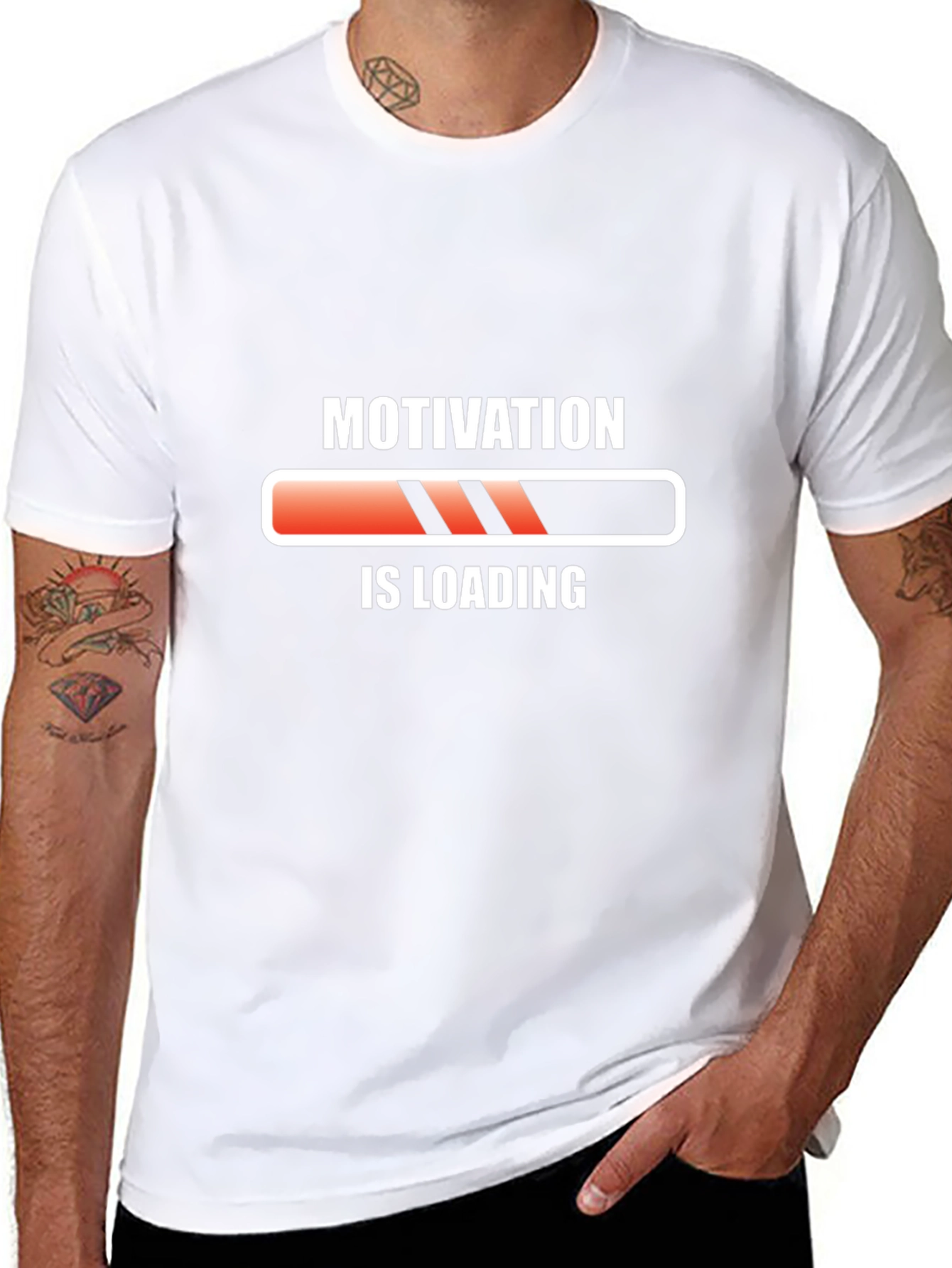 Motivation Loading Black T-Shirt