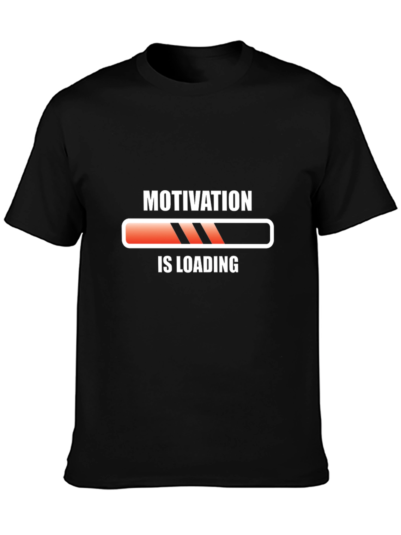 Motivation Loading Black T-Shirt