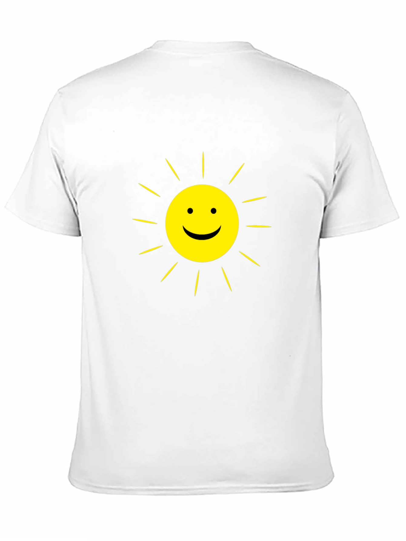 Sunny Day Graphic Tee - Classic Black Cotton T-Shirt