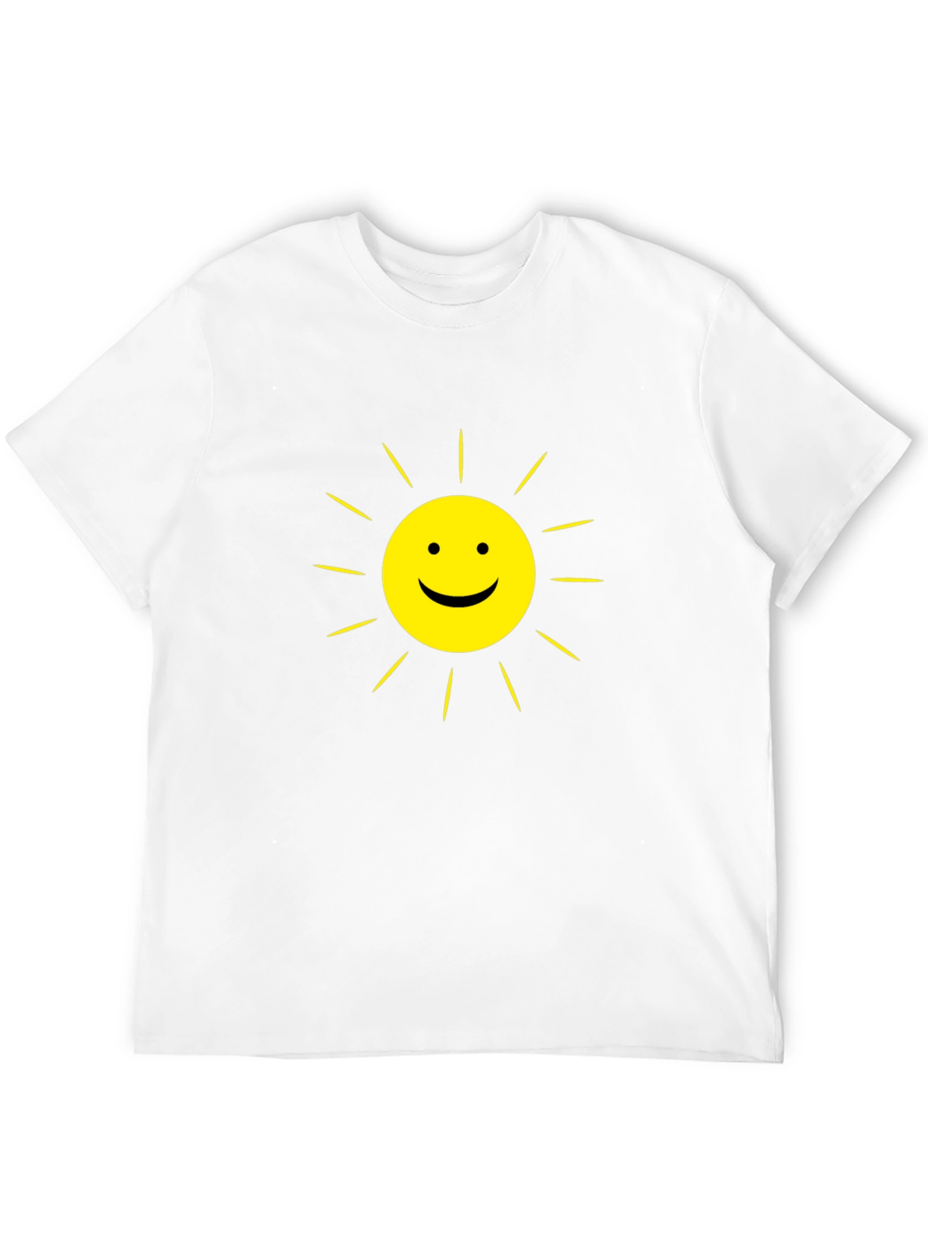 Sunny Day Graphic Tee - Classic Black Cotton T-Shirt