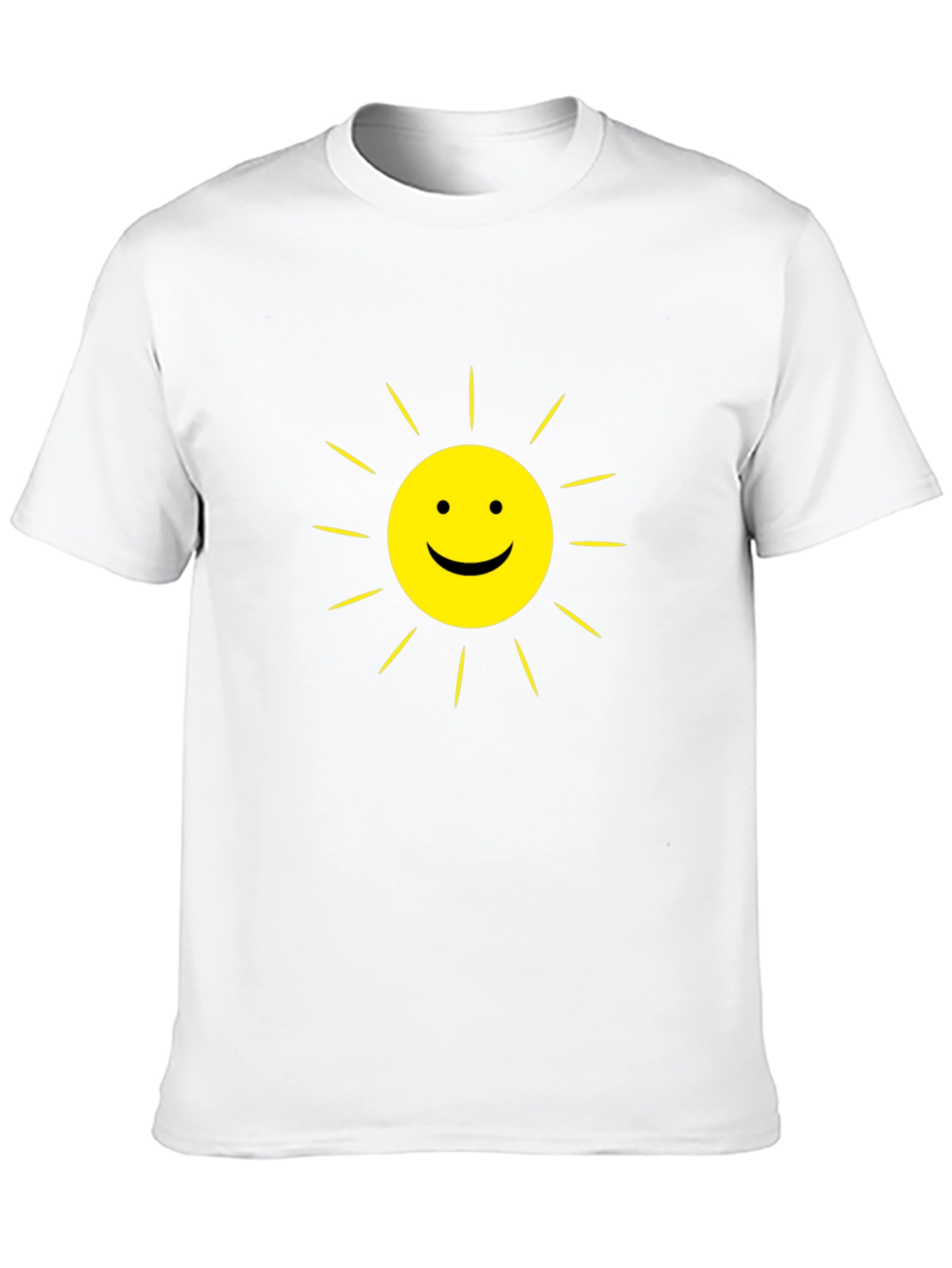 Sunny Day Graphic Tee - Classic Black Cotton T-Shirt